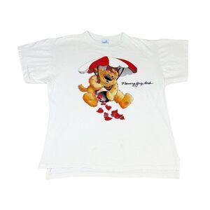 Vintage Flaming Gorge Utah T-shirt White One Size Tourist Bear Single Stitch